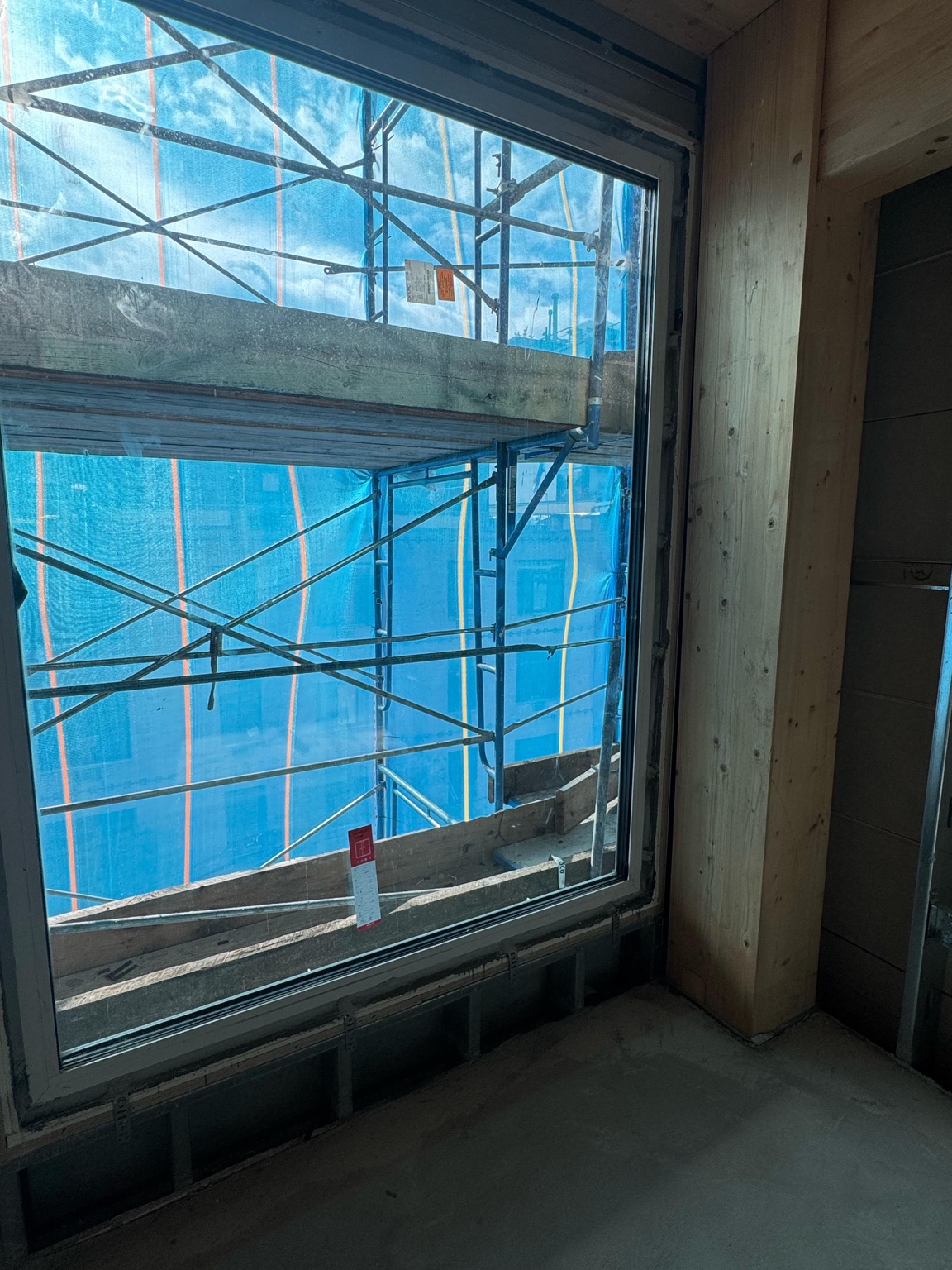 Installed window viewed from the interior at 179 N 10